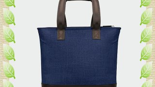 Brenthaven Collins Tote (Indigo Chambray)holds Macbook up to 15.4 Separate Compartments for