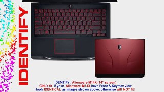 Decalrus - Alienware M14X R2 R3 RED Texture Carbon Fiber skin skins decal for case cover wrap