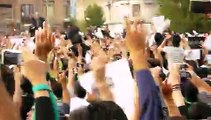 Mousavi in Toopkhane (Imam) square موسوی در میدان توپخانه (امام)