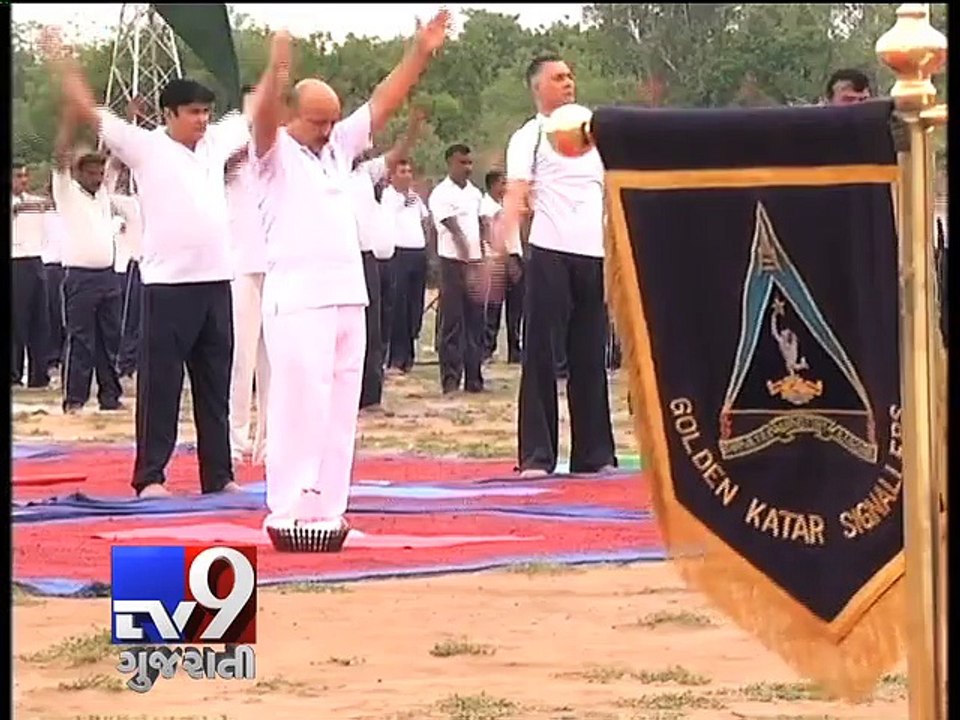 Army celebrates World Yoga Day in Ahmedabad - Tv9 Gujarati