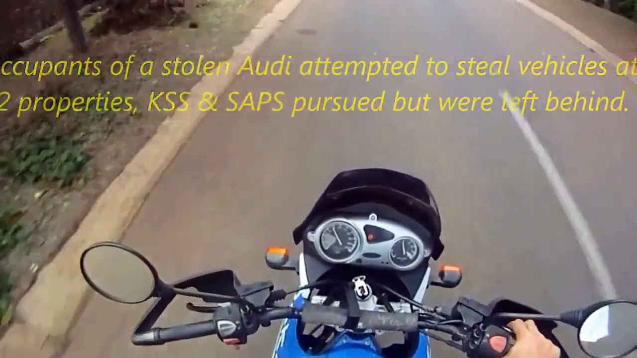 High Speed Stolen Car Chase with Motorbike & Police - DAKAR clip 1