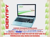 Decalrus - Acer Aspire V7-582P V5-572P V5-552P with 15.6 TOUCHscreen RED Texture Carbon Fiber