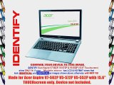 Decalrus - Acer Aspire V7-582P V5-572P V5-552P with 15.6 TOUCHscreen SILVER Texture Carbon