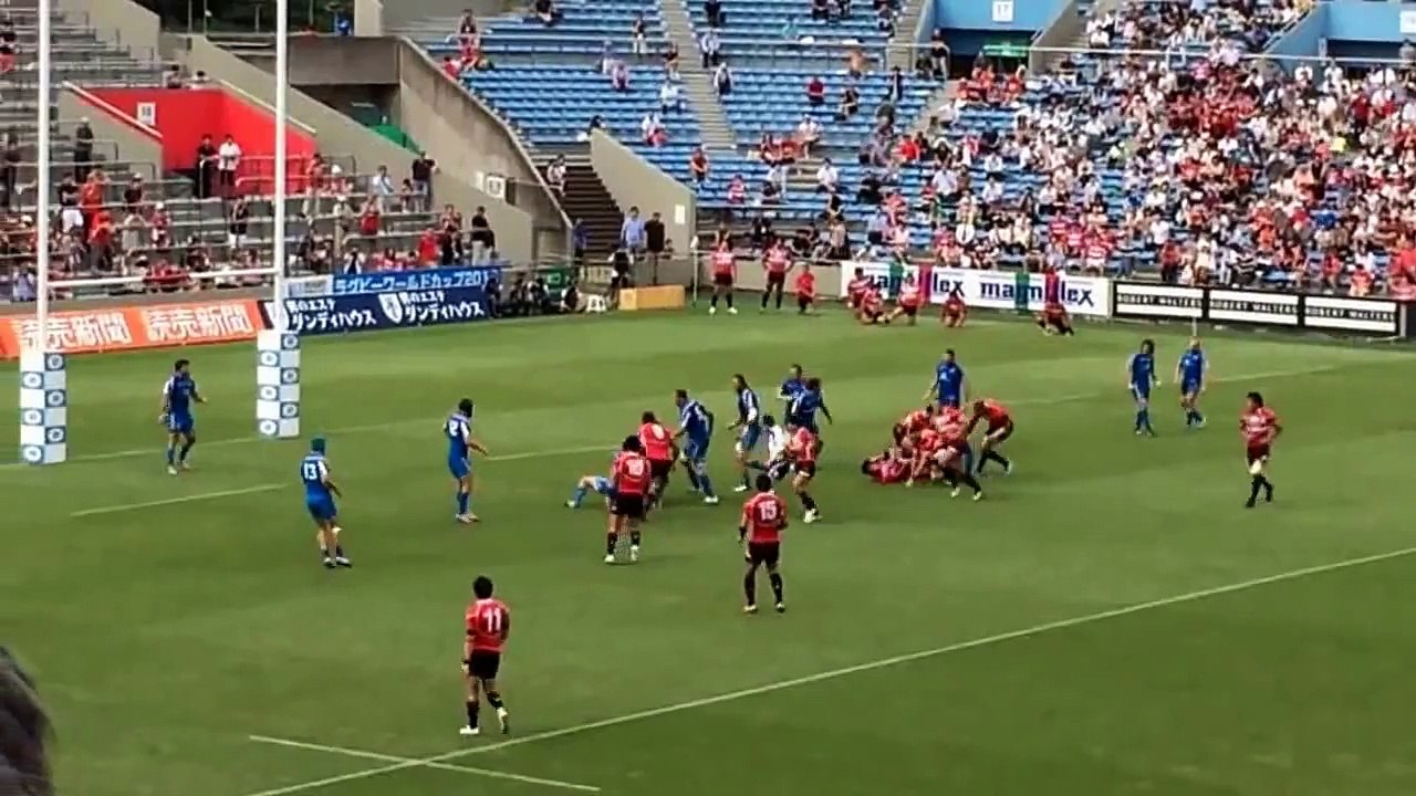 Jun 21, 2014 ラグビー日本代表　イタリア戦　後半トライシーン！！