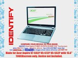 Decalrus - Acer Aspire V7-582P V5-572P V5-552P with 15.6 TOUCHscreen BLUE Texture Brushed Aluminum