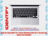 Decalrus - Sony VAIO T13 T series Ultrabook with 13.3 Screen SILVER Texture Carbon Fiber skin