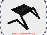 Amzdeal? Adjustable Vented Laptop Table Portable Bed Tray Book Stand Tabletop (17 inch)