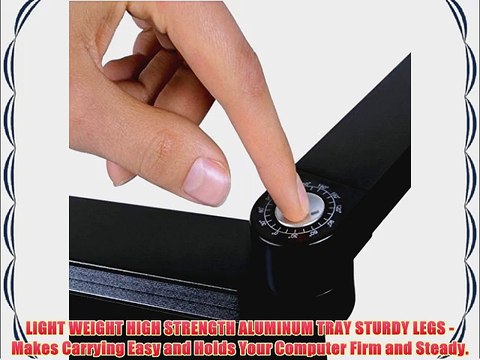 Executive Office Solutions Portable Adjustable Aluminum Laptop Stand/Table Vented With CPU