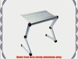 SOJITEK?Silver Adjustable Folding Ventilated Laptop Notebook Tablets PC iPad Table up to 17