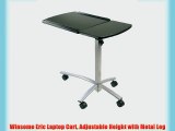 Winsome Eric Laptop Cart Adjustable Height with Metal Leg