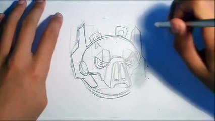 How to Draw GENERAL GRIEVOUS from Angry Birds Star Wars 2 - Comment Dessiner GENERAL GRIEVOUS