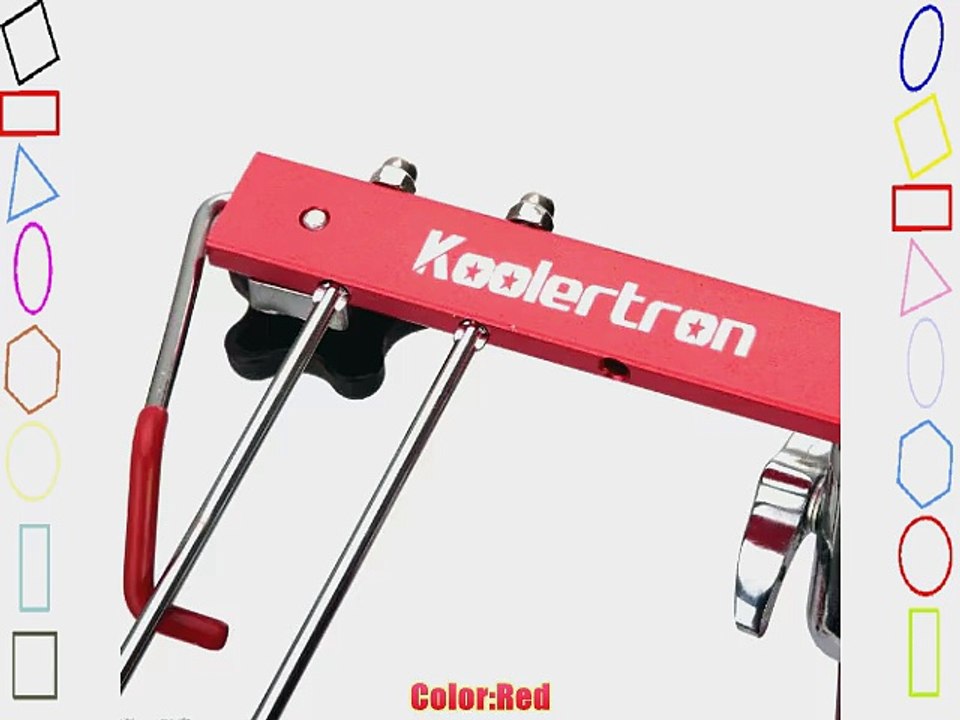 Koolertron New Red Aluminum Nottable Laptop Universal 360 degrees Adjustable Stand foldable
