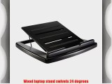 Rolodex 82438 Wood Tones Laptop Stand Mahogany