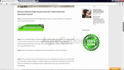 Batman Arkham Knight Season Pass DLC Codes Generator Free