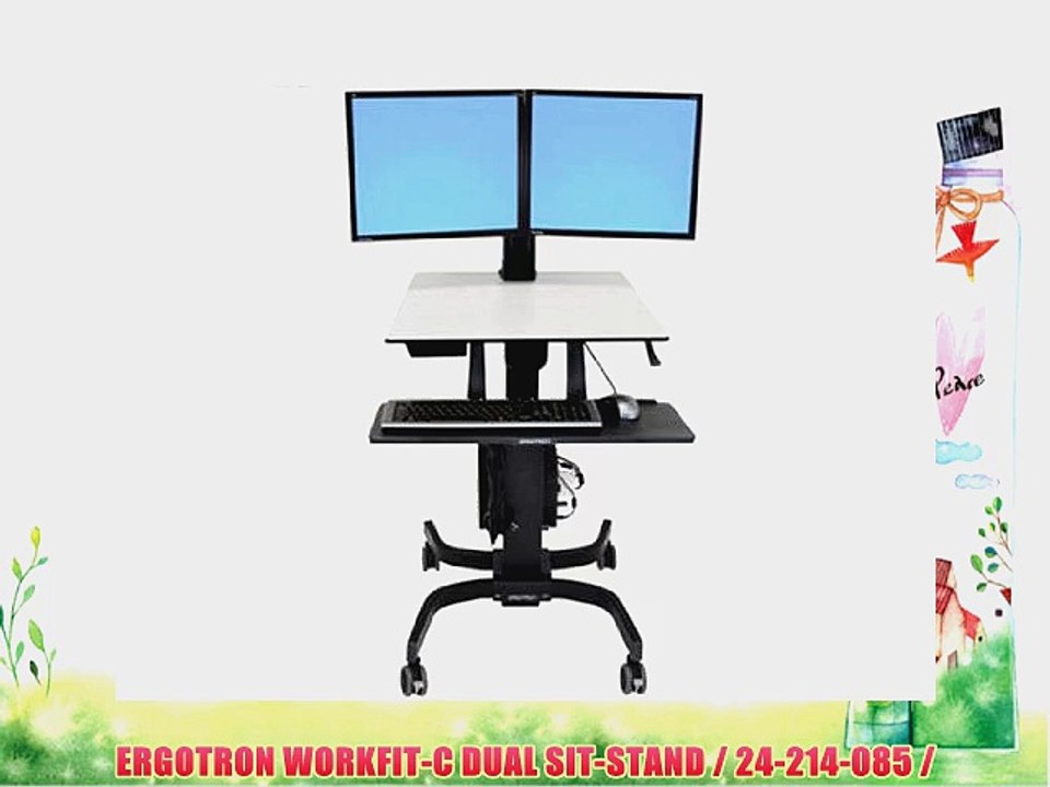 ERGOTRON WORKFIT-C DUAL SIT-STAND / 24-214-085 /