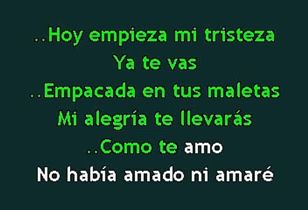 Hoy Empieza Mi Tristeza Karaoke/instrumental Jo...