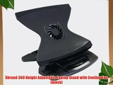 Xbrand 360 Height Adjustable Laptop Stand with Cooling Fan (Black)
