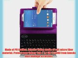 Infiland Samsung Galaxy Tab 4 7.0 SM-T230NU Tablet Bluetooth Keyboard Case Cover - Folio Slim