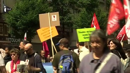 Une manifestation en soutien à la Grèce à Paris
