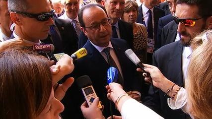 Interview lors de l’inauguration du pavillon français de l’Exposition universelle de Milan 2015