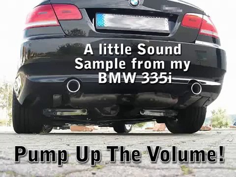 BMW 335i exhaust sound up to 3 gear
