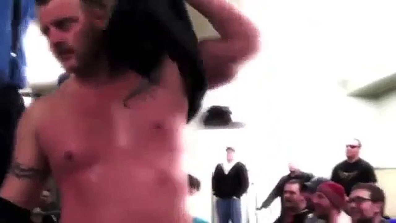 GAY BIG BOSSMAN - Colt Cabana, comedic wrestler, improv's in the ECCW ring