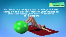 Butt Exercise for Men and Women: Saggy Buttocks and Thigh Exercise on a Fitness Ball
