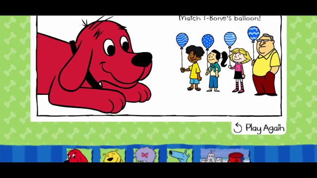 Clifford The Big Red Dog Clifford Kisses Cartoon Animation PBS Kids Game Play Walkthrough