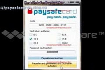 How to get PaySafeCard Code Free Working updated May 2014