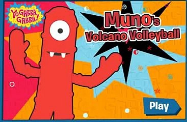 Yo Gabba Gabba Muno's Volcano Volleyball Animation Nick Jr Nickjr Cartoon Game Play