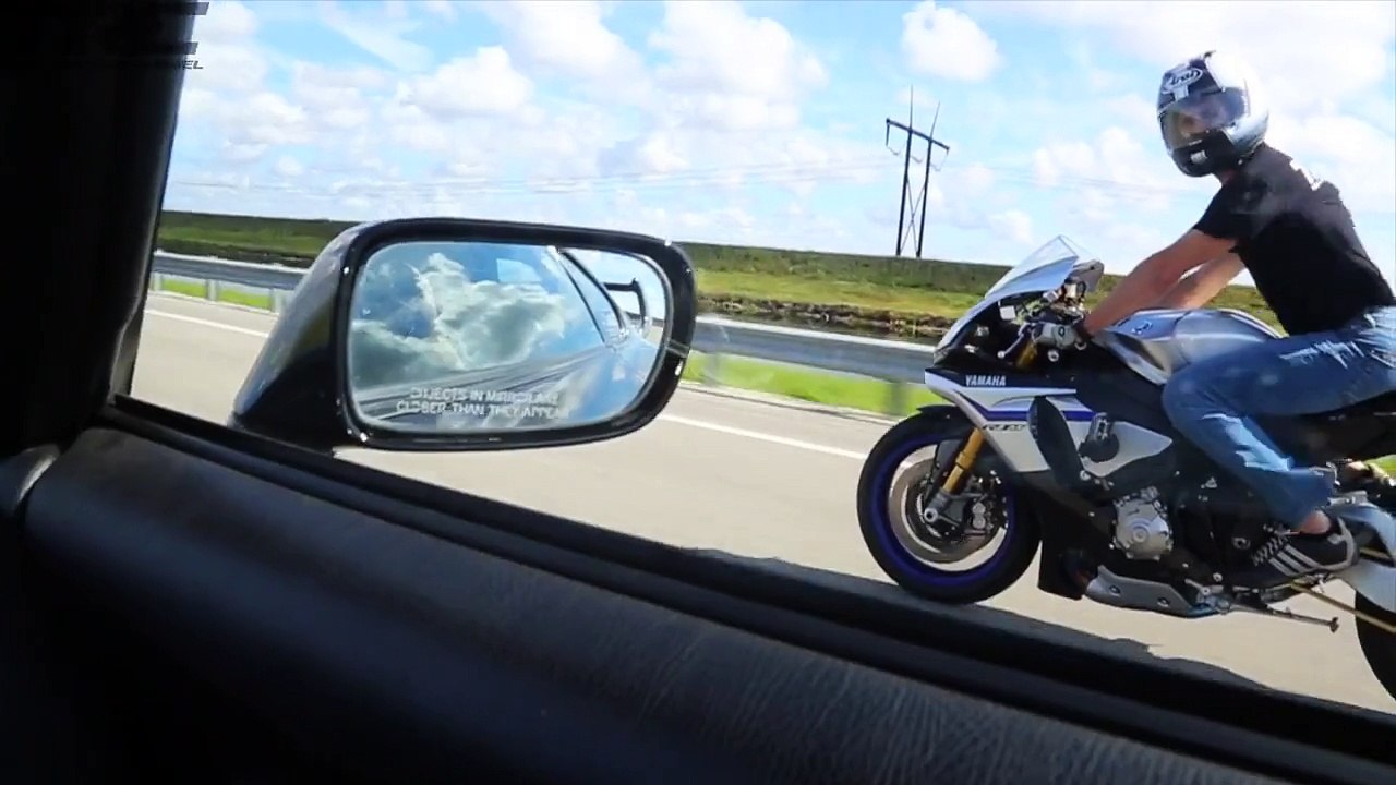Course à 280 km/h entre une Yamaha R1M et une Toyota Supra 1000ch