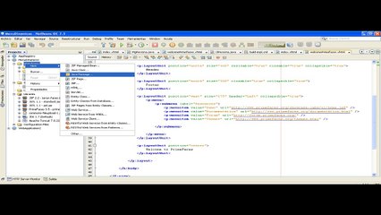 menu Dinamico  primeface con netbeans