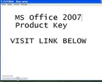Microsoft Office 2007 Professional Product Key