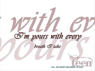 MY HEART BELONGS TO YOU - hayley westenra