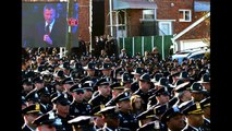 NYPD Murders - Detective Rafael Ramos Funeral: Officers Stand With Backs To Mayor de Blasio