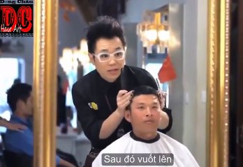 khi tiệm tóc gặp khách hàng đầu gấu-Dương châu Hair Art-0945554422