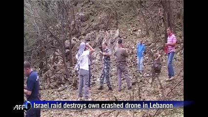 Israel raid destroys own crashed drone in Lebanon