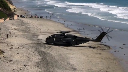 CH 53 Beach Takeoff