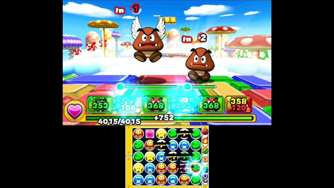 Puzzle & Dragons Super Mario Bros. Edition {3DS} часть 3 — Новые Враги Грибного Королевства