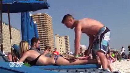 Gassy Beach Babe Prank (Spring Break Pranks)