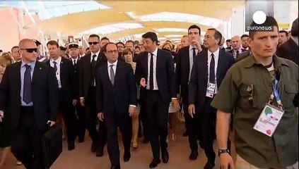 French president offers words of support to Italy over migrant crisis in Milan