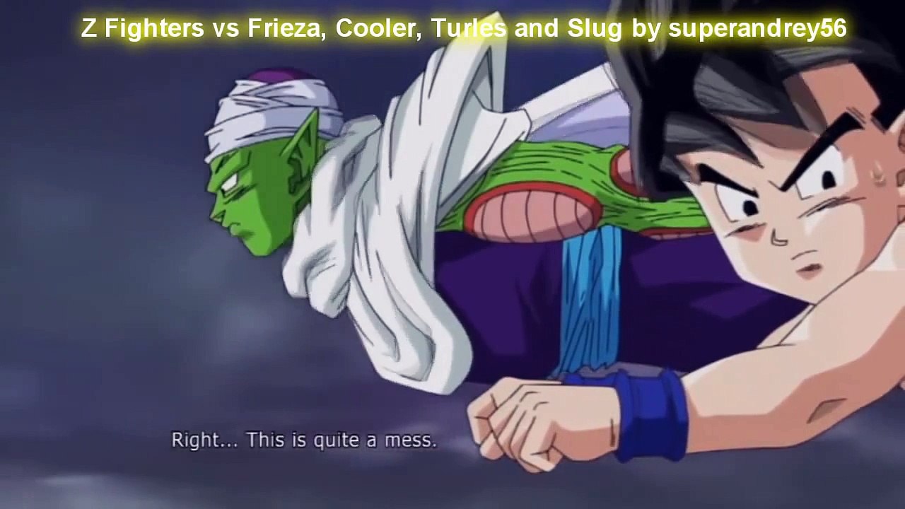 Z Fighters vs Frieza, Cooler, Turles and Slug | Full FIght | English Sub