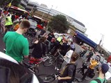 Critical Mass July 2012 Clash with Police on Blackfriars road, south of river