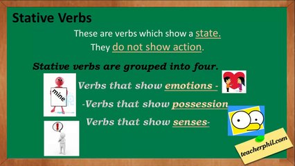 English Grammar   Stative Verbs