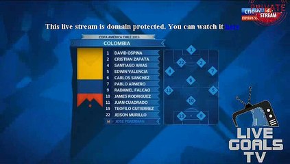 Colombia - Peru LINE UP Information