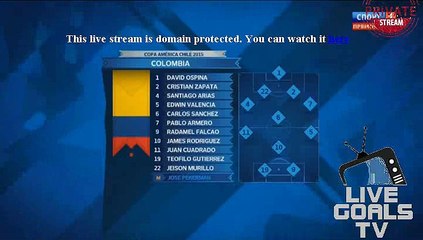 Colombia - Peru LINE UP Information