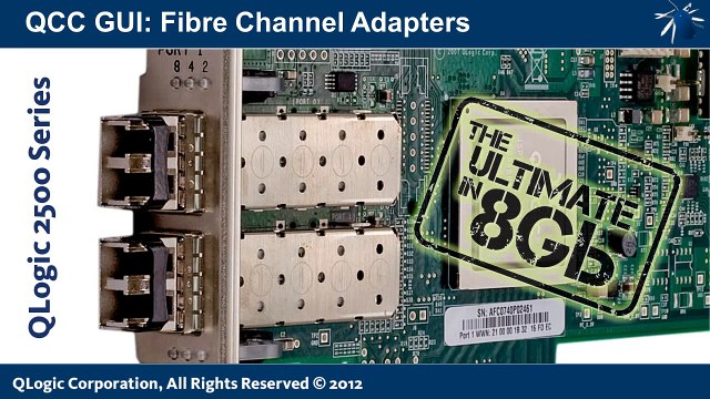 QLogic KnowHow: QConvergeConsole GUI: Fibre Channel Adapters