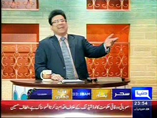 Hasb-e-Haal New Episode Azizi as Mughl e Azam pt Dunya News 21 June 2015