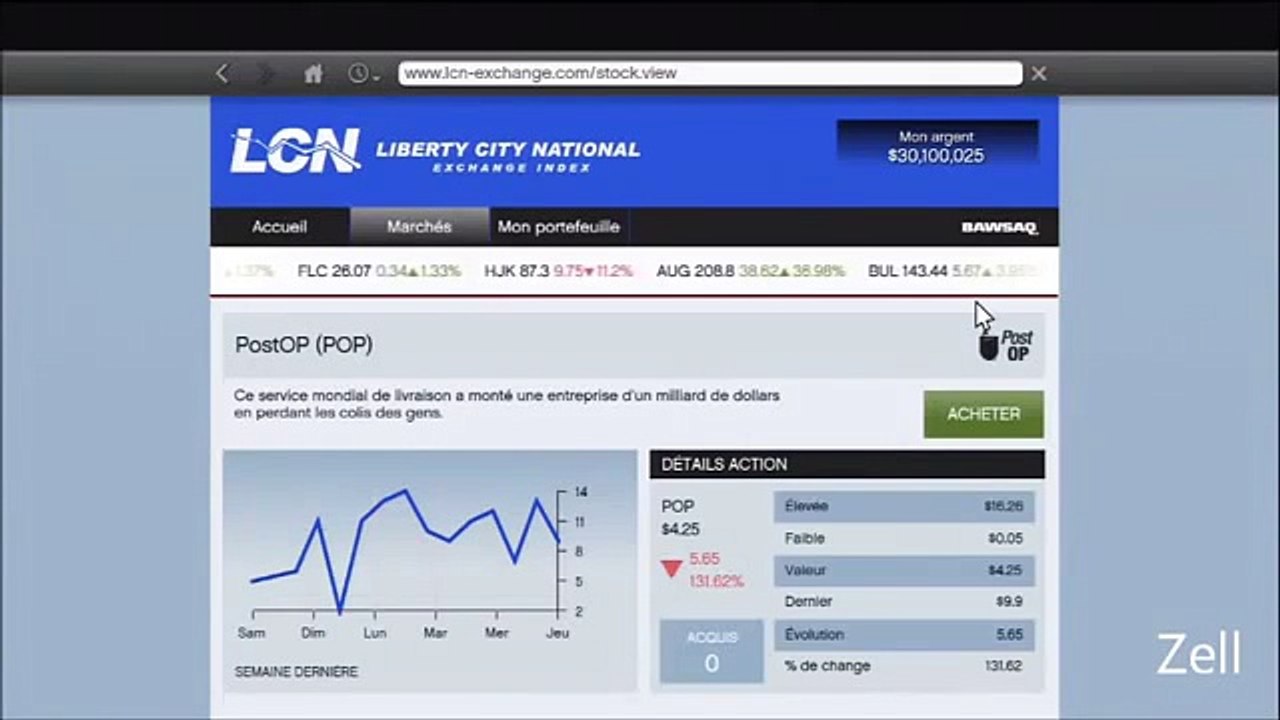 Comment gagner beaucoup d'argent en bourse sur GTA 5 Tuto