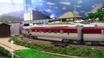 HOゲージ583系・285系新旧電車寝台特急競演